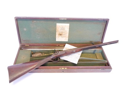 Lot 54 - Unusual Purdey 14 bore percussion side-by-side...