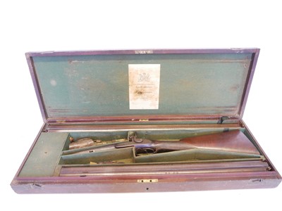 Lot 54 - Unusual Purdey 14 bore percussion side-by-side...
