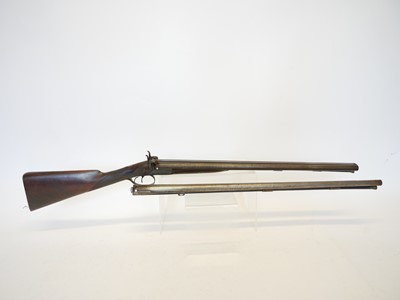 Lot 54 - Unusual Purdey 14 bore percussion side-by-side...