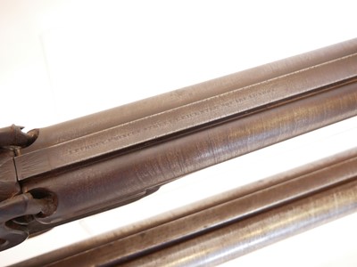 Lot 54 - Unusual Purdey 14 bore percussion side-by-side...