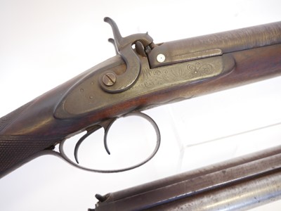Lot 54 - Unusual Purdey 14 bore percussion side-by-side...