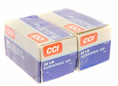 Lot CCI .22lr Subsonic HP 1,000 rounds. UK...
