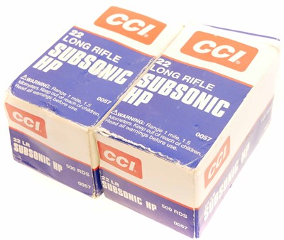 Lot CCI .22lr Subsonic HP 1,000 rounds. UK...
