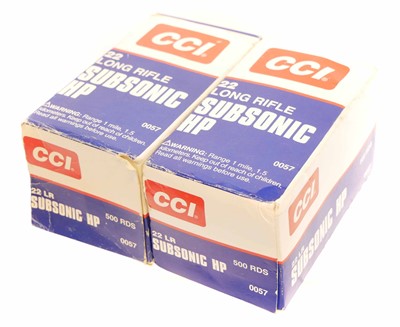 Lot CCI .22lr Subsonic HP 1,000 rounds. UK...