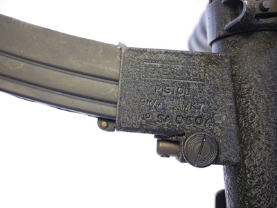 Lot 66 - Deactivated Sterling Mk7 9mm submachine pistol,...