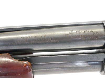 Lot 408 - Savage Stevens Model 79 12 bore pump acton...
