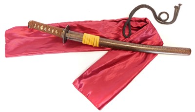 Lot 107 - Japanese Wakizashi signed Soshu Ju Tsuna Hiro,...