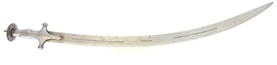 Lot 118 - Indian Tulwar, curved blade with etched...