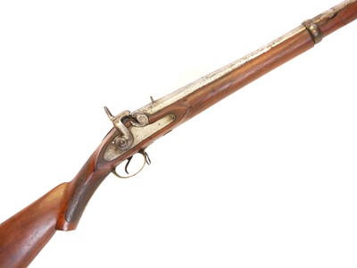 Lot 49 - Indian percussion 20 bore sporting gun, 40inch...