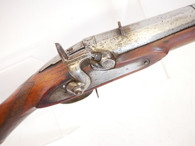 Lot 49 - Indian percussion 20 bore sporting gun, 40inch...