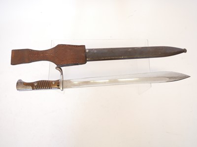 Lot 147 - Mauser S.98 bayonet frog and scabbard, stamped...