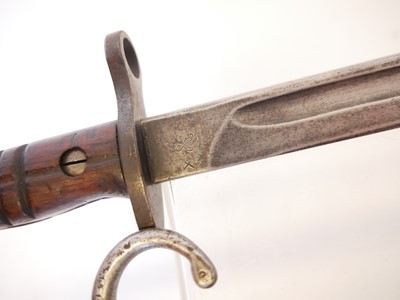 Lot 148 - Three bayonets, to include an 1886 Lebel...