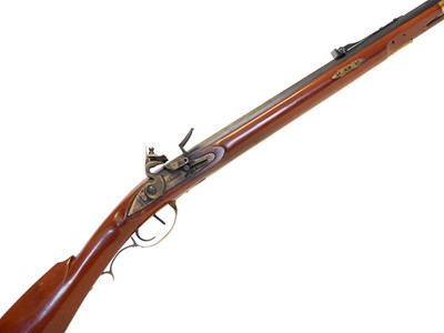 Lot Pedersoli .45 flintlock muzzle loading rifle,...