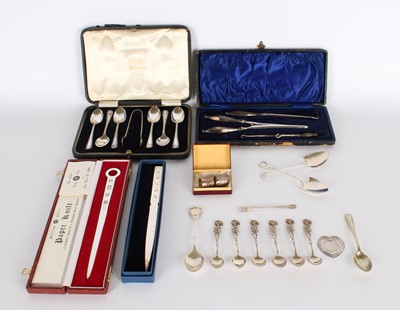 Lot 38 - A Group of Variously Hallmarked Silver