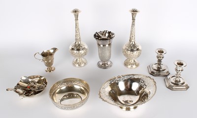 Lot 39 - A Group of White Metal Items