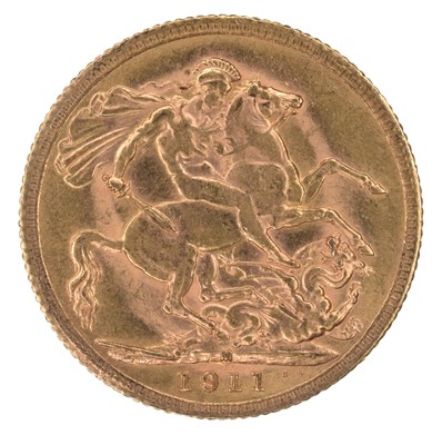 Lot 52 - King George V, Sovereign, 1911, Melbourne Mint