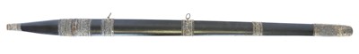 Lot 111 - Persian ceremonial sword, with double-edged...