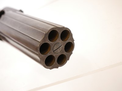 Lot 23 - Percussion 64 bore pepperbox pistol, 3.5inch...