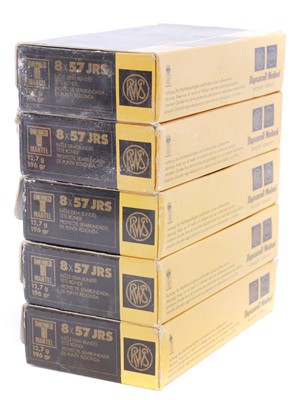 Lot 564 - RWS 8x57 JRS ammunition, 100 rounds with...