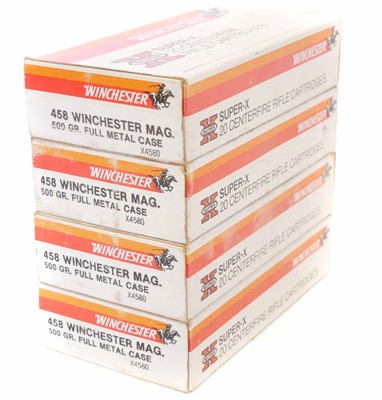 Lot 565 - Winchester .458 Magnum ammunition, 80 rounds...