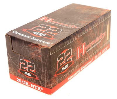 Lot 566 - Hornaday .22 Magnum Varmint Express ammunition,...