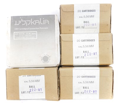 Lot 567 - 5.56mm / .223 Ammunition, to include 100...