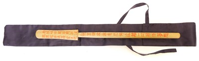 Lot 105 - Japanese Yari or pole arm, with 12cm blade,...