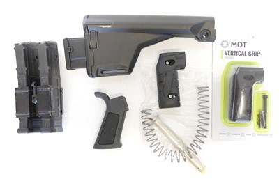 Lot 474 - AR-15 rifle accessories, to include two MDT...