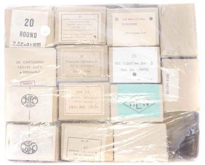 Lot 562 - 7.62x51 Nato ball ammunition, 280 rounds in 20...