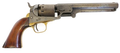 Lot 15 - Manhattan .36 percussion revolver, serial...