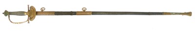 Lot 110 - Victorian Court sword, 30inch double edged...