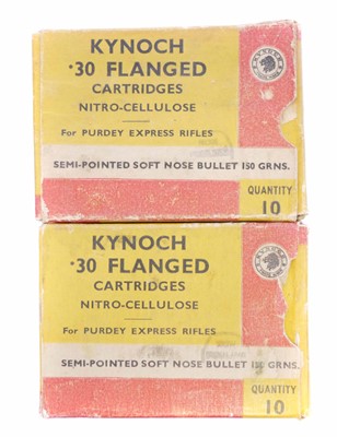 Lot 553 - .30 Purdey flanged rifle cartridges, 20 rounds...