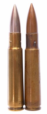 Lot 513 - Two scarce rounds of .50 Vickers (1922 model)...