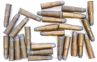 Lot 574 - Winchester 45/75 ammunition, 27 rounds with...
