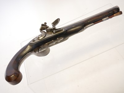 Lot 1 - Flintlock 22 bore pistol by Archer of London,...