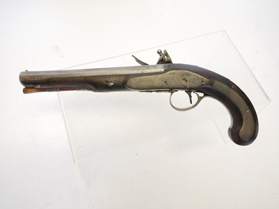 Lot 1 - Flintlock 22 bore pistol by Archer of London,...