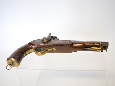Lot 9 - Percussion .650 pistol, made from a percussion...