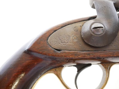 Lot 9 - Percussion .650 pistol, made from a percussion...