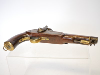 Lot 9 - Percussion .650 pistol, made from a percussion...