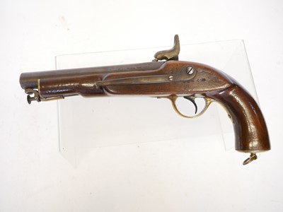 Lot 9 - Percussion .650 pistol, made from a percussion...