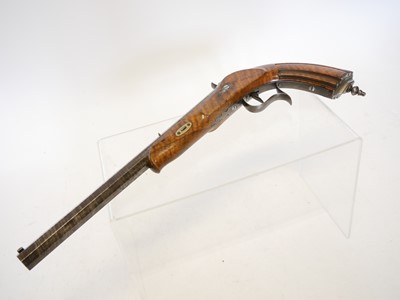 Lot 4 - 70 bore target pistol by M. Ruckert of Passau,...