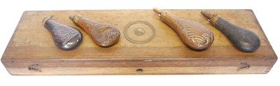 Lot 456 - Oak gun case for restoration, with...