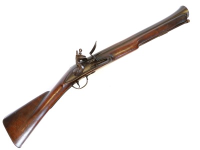 Lot 25 - Early Flintlock blunderbuss, of heavy...