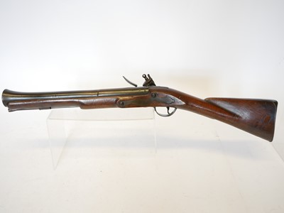 Lot 25 - Early Flintlock blunderbuss, of heavy...