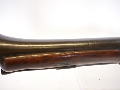 Lot 25 - Early Flintlock blunderbuss, of heavy...