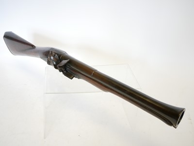Lot 25 - Early Flintlock blunderbuss, of heavy...