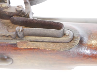 Lot 25 - Early Flintlock blunderbuss, of heavy...