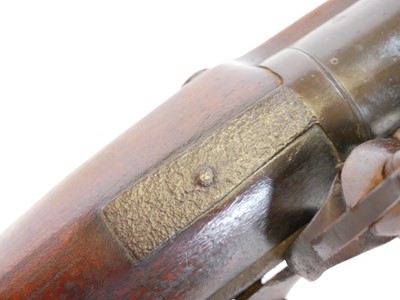 Lot 25 - Early Flintlock blunderbuss, of heavy...