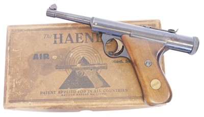 Lot 81 - Boxed Haenel Model 28 .177 air pistol, serial...