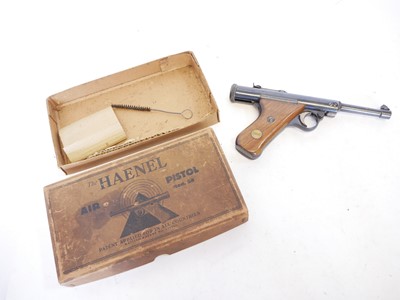 Lot 81 - Boxed Haenel Model 28 .177 air pistol, serial...